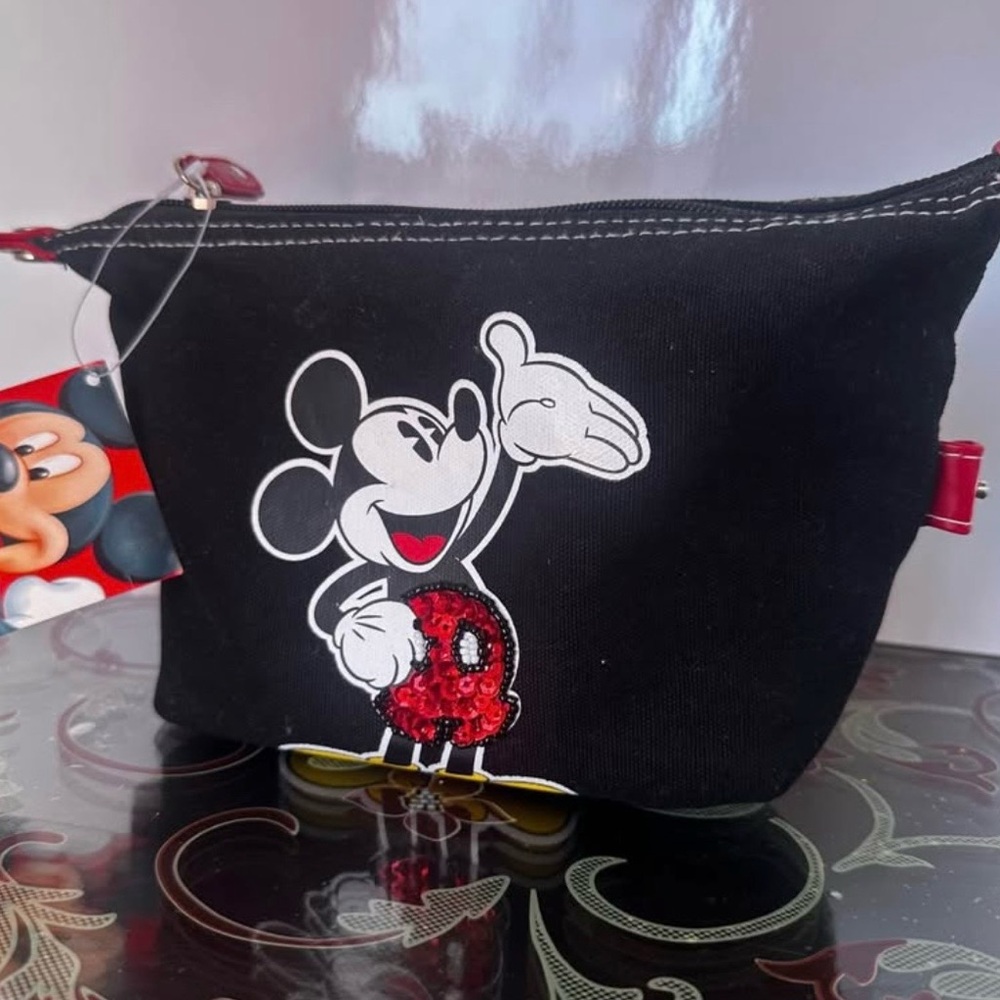 Mickey Mouse Black and Red Pouch / Makeup Bag